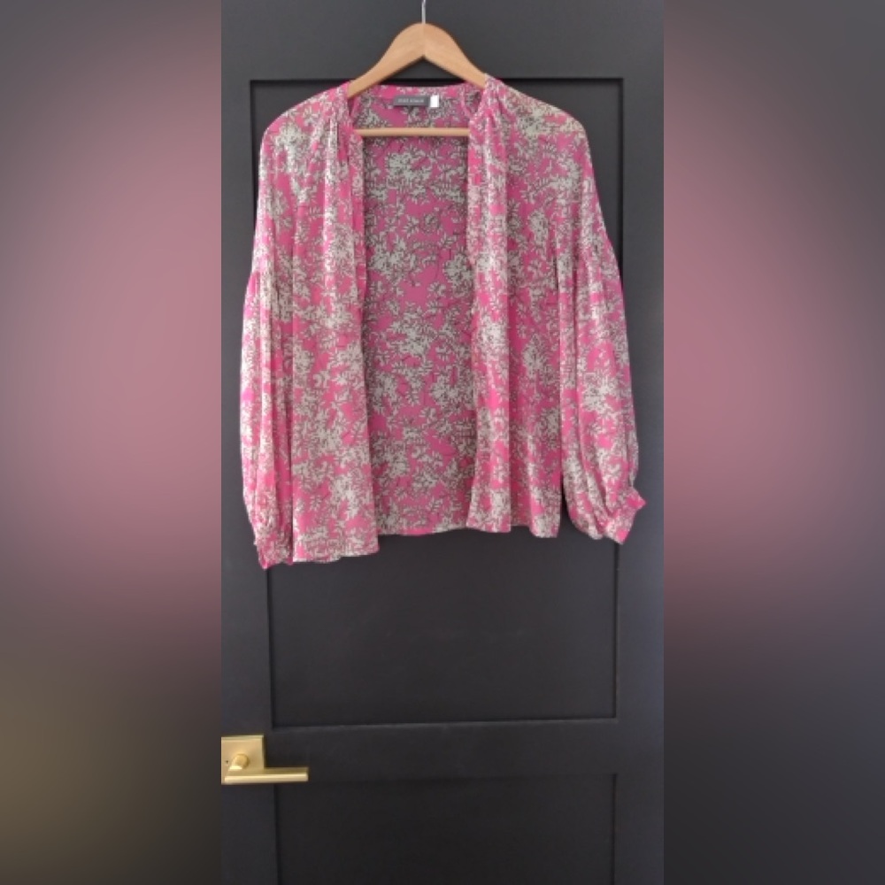 Mint Pink Floral Blouse